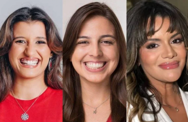 Brisa, Natália e Juliana: alvos (Fotomontagem da Assessoria do PT)