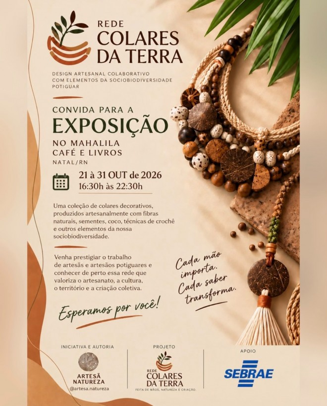 Banner de divulgação da exposição