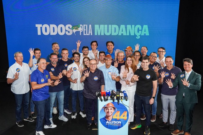 Allyson e Hermano receberam maciço apoio comandado por  Freire (Foto: Assessoria)