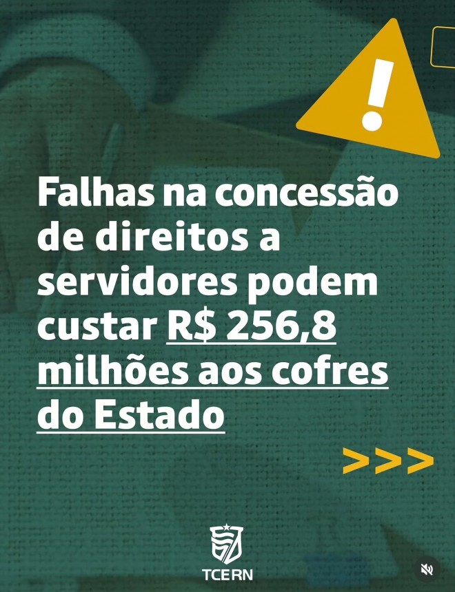 Card de Notícia do próprio TCE-RN (Reprodução do BCS)